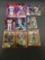 9 Card Lot of REFRACTOR & PRIZM Sports Cards with Rookies Stars and More!