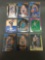 9 Card Lot of BASKETBALL ROOKIE CARDS with Stars and Newer Sets - HIGH BOOK VALUE!
