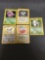 5 Card Lot of Vintage Holofoil Rare Pokemon Cards from Huge Collection
