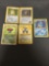 5 Card Lot of Vintage Holofoil Rare Pokemon Cards from Huge Collection