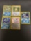 5 Card Lot of Vintage Holofoil Rare Pokemon Cards from Huge Collection