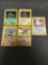5 Card Lot of Vintage Holofoil Rare Pokemon Cards from Huge Collection