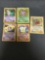 5 Card Lot of Vintage Holofoil Rare Pokemon Cards from Huge Collection