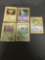 5 Card Lot of Vintage Holofoil Rare Pokemon Cards from Huge Collection