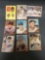 9 Card Lot of Vintage 1962 Topps Baseball Cards from Estate Collection