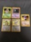 5 Card Lot of Vintage Holofoil Rare Pokemon Cards from Huge Collection