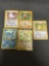 5 Card Lot of Vintage Holofoil Rare Pokemon Cards from Huge Collection