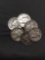 6 Count Lot of United States Mercury Silver Dimes - 90% Silver Coins from Estate