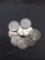 9 Count Lot of Canada Silver Dimes - 80% Silver Foreign Coins from Estate