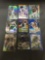 9 Card Lot of REFRACTOR & PRIZM Sports Cards with Rookies Stars and More!