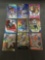 9 Card Lot of REFRACTOR & PRIZM Sports Cards with Rookies Stars and More!
