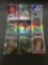 9 Card Lot of REFRACTOR & PRIZM Sports Cards with Rookies Stars and More!