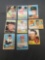 9 Card Lot of Vintage 1960's Topps Baseball Cards from Estate Collection