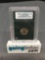 INB Certified 1955-D United States Roosevelt Silver Dime - 90% Silver Coin - MS 70