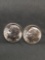2 Count Lot of Uncirculated 1957-P United States Roosevelt Silver Dimes from Estate Collection