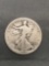 1917 United States Walking Liberty Silver Half Dollar - 90% Silver Coin from Estate