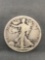 1918-D United States Walking Liberty Silver Half Dollar - 90% Silver Coin from Estate