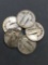 5 Count Lot of United States Standing Liberty Silver Quarters - 90% Silver Coin from Estate