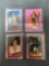 4 Card Lot of Rare Vintage 1980's MICHAEL JACKSON King of Pop Trading Cards