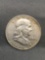1957-D United States Franklin Silver Half Dollar - 90% Silver Coin from Estate