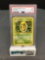 PSA Graded 1999 Pokemon Base Set Unlimited #33 KAKUNA Trading Card - MINT 9