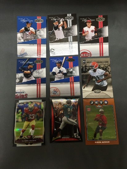 9 Card Lot of SERIAL NUMBERED Sports Cards from Huge Collection - Stars, Rookies & More!