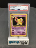 PSA Graded 1999 Pokemon Base Set Unlimited #32 KADABRA Trading Card - MINT 9