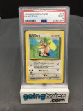 PSA Graded 1999 Pokemon Base Set Unlimited #27 FARFETCH'D Trading Card - MINT 9