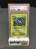 PSA Graded 1999 Pokemon Base Set Unlimited #66 TANGELA Trading Card - NM-MT 8