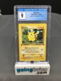 CGC Graded 1999 Pokemon Jungle 1st Edition #60 PIKACHU Trading Card - MINT 9