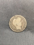 1914 United States Barber Silver Dime - 90% Silver Coin from Estate