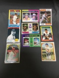 9 Card Lot of 1970's Topps Vintage Baseball Cards with Hall of Famers and Stars