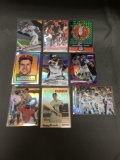9 Card Lot of REFRACTOR & PRIZM Sports Cards with Rookies Stars and More!