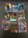 9 Card Lot of REFRACTOR & PRIZM Sports Cards with Rookies Stars and More!
