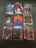 9 Card Lot of REFRACTOR & PRIZM Sports Cards with Rookies Stars and More!