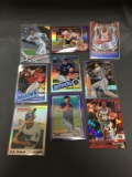 9 Card Lot of REFRACTOR & PRIZM Sports Cards with Rookies Stars and More!