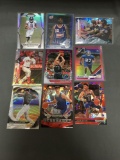 9 Card Lot of REFRACTOR & PRIZM Sports Cards with Rookies Stars and More!