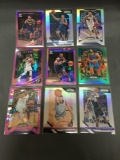9 Card Lot of REFRACTOR & PRIZM Sports Cards with Rookies Stars and More!