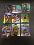 9 Card Lot of REFRACTOR & PRIZM Sports Cards with Rookies Stars and More!