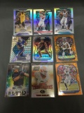 9 Card Lot of REFRACTOR & PRIZM Sports Cards with Rookies Stars and More!