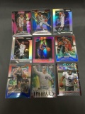 9 Card Lot of REFRACTOR & PRIZM Sports Cards with Rookies Stars and More!