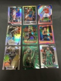 9 Card Lot of REFRACTOR & PRIZM Sports Cards with Rookies Stars and More!