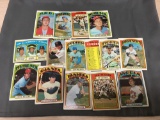 15 Card Lot of 1972 Topps Vintage Baseball Cards from Estate