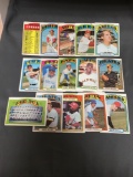 15 Card Lot of 1972 Topps Vintage Baseball Cards from Estate