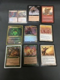 9 Card Lot of Magic the Gathering Gold Symbol RARES from Collection