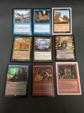 9 Card Lot of Magic the Gathering Gold Symbol RARES from Collection