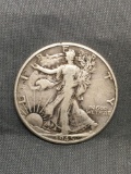 1945 United States Walking Liberty Silver Half Dollar - 90% Silver Coin from Estate