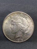 1925 United States Peace Silver Dollar - 90% Silver Coin from Estate