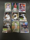 9 Card Lot of BASEBALL ROOKIE CARDS with Big Time Prospects and Future Stars