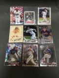9 Card Lot of BASEBALL ROOKIE CARDS with Big Time Prospects and Future Stars